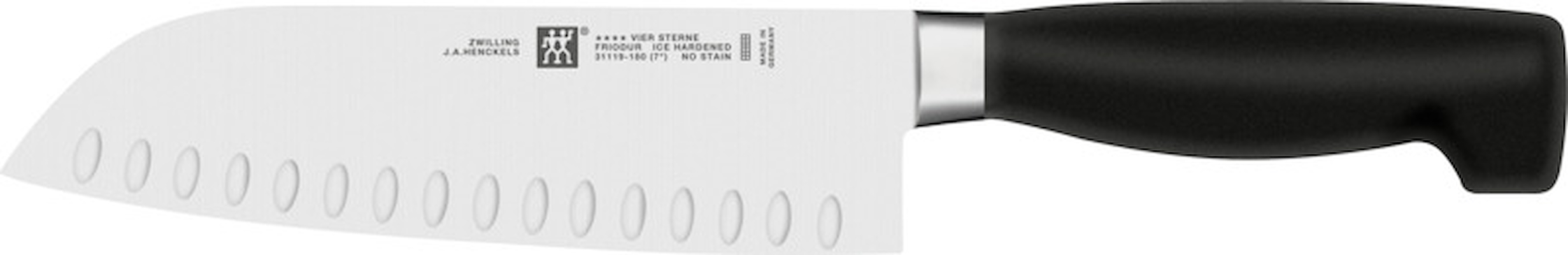 Zwilling Four Star santoku kniv med lufthuller 18 cm