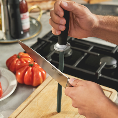Zwilling strygestål keramisk sort 23 cm