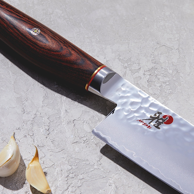 Miyabi 6000 MCT Santoku kniv brun 32 cm