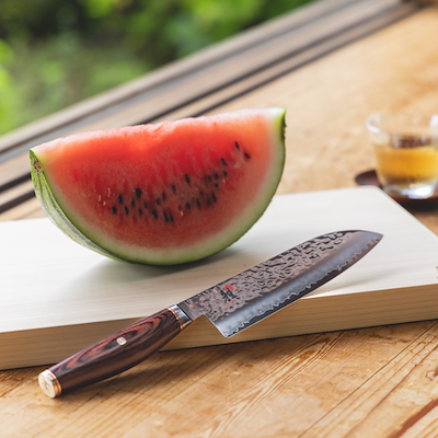 Miyabi 6000 MCT Santoku kniv brun 32 cm