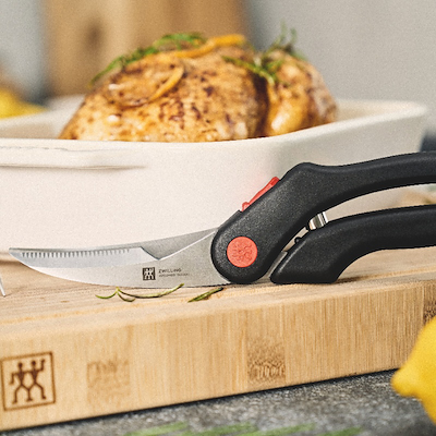 Zwilling fjerkræsaks rustfrit stål sort