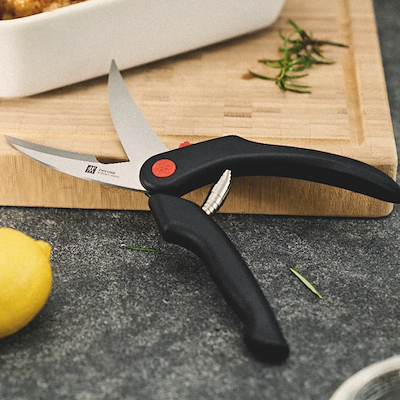 Zwilling fjerkræsaks rustfrit stål sort