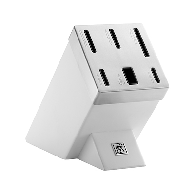 Zwilling Gourmet selvslibende knivblok med 7 dele hvid