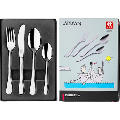 Zwilling Jessica blankpoleret børnebestiksæt 4 dele