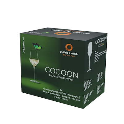 Stölzle Cocoon champagneglas 34 cl 6 stk