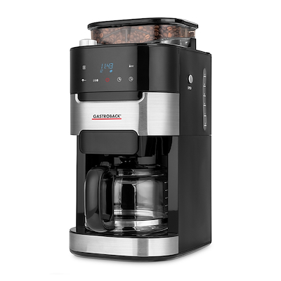 Gastroback kaffemaskine sort/stål
