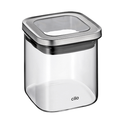 Cilio Cube opbevaringsglas 0,65 liter