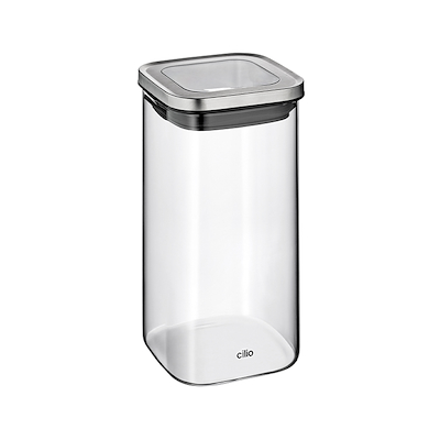 Cilio Cube opbevaringsglas 1,35 liter