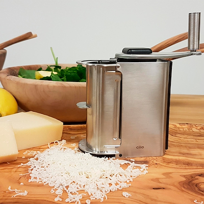 Cilio Deluxe parmesankværn stål