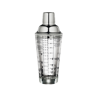 Cilio cocktail shaker med opskrifter 400 ml