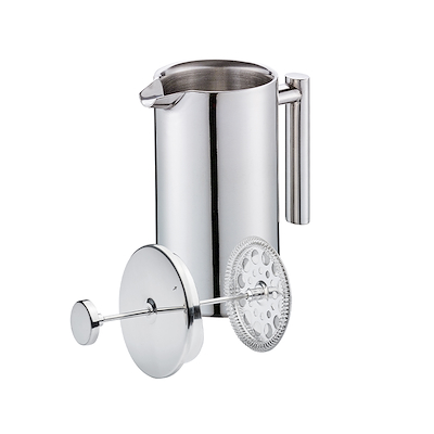 Cilio Sara stempelkande i stål 8 kopper 1 liter