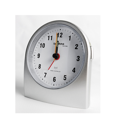 Techno Line radiostyret vækkeur hvid