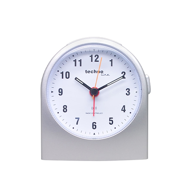 Techno Line radiostyret vækkeur hvid