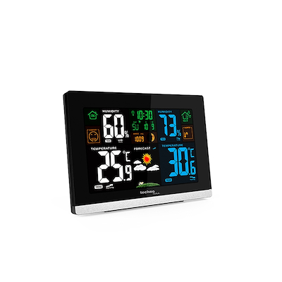Techno Line digital vejrstation med farvedisplay