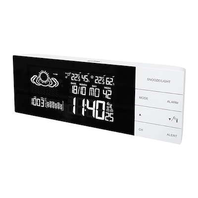 Techno Line vejrstation med digital design