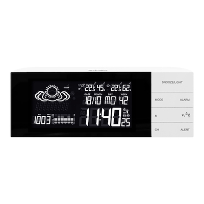 Techno Line vejrstation med digital design