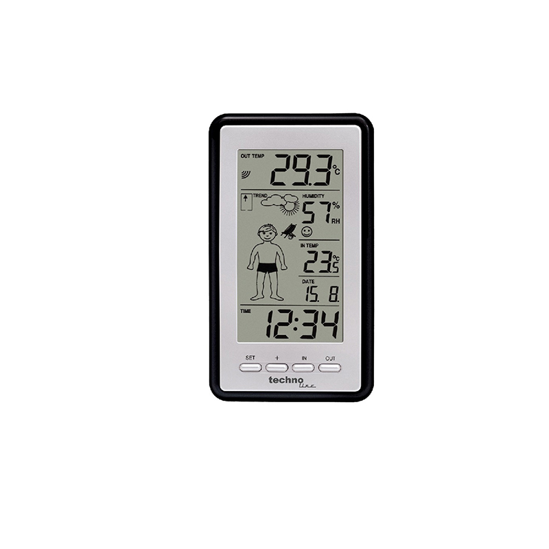 Technoline WS 9140 Thermomètre numérique sans fil Station météo sans fil avec capteur extérieur Technoline WS 9140 Thermomètre numérique sans fil Station météo sans fil avec capteur extérieur