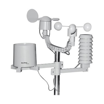 Techno Line vejrstationscenter med ur