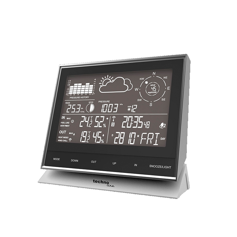 Sort vejrstationcenter fra Techno Line Sort vejrstationcenter fra Techno Line