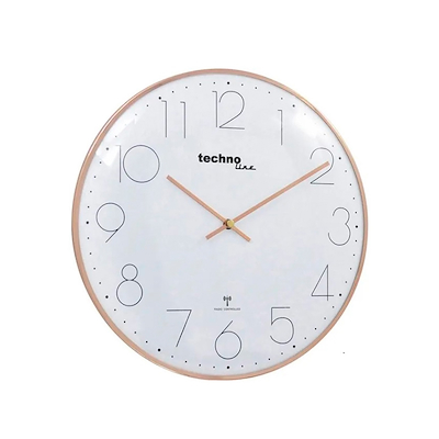 Techno Line radiostyret vægur bronze