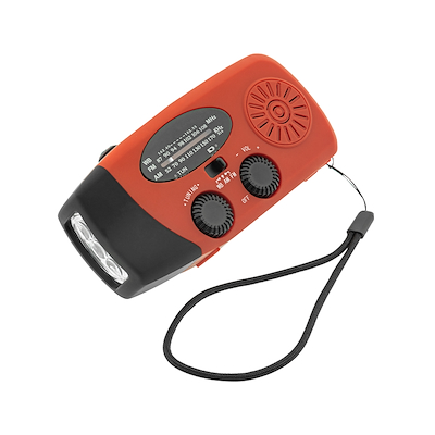 Solar 70090 FM solcelle nødradio med powerbank og håndsving