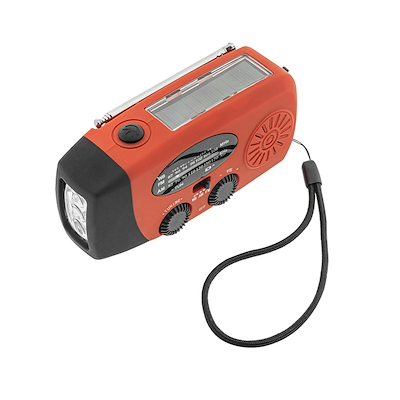 Solar 70090 FM solcelle nødradio med powerbank og håndsving