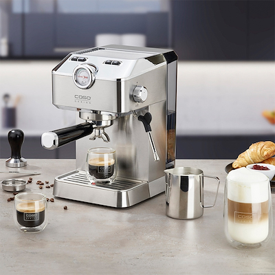 Caso Gourmet espressomaskine stål 1100 watt