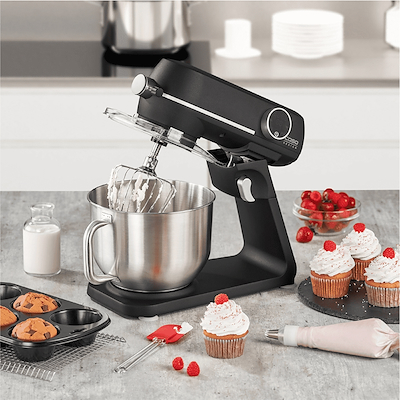 Caso køkkenmaskine sort stål 1800 watt