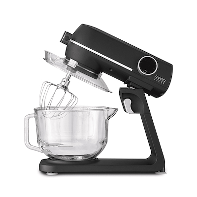 Caso køkkenmaskine sort glas 1800 watt