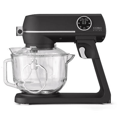 Caso køkkenmaskine sort glas 1800 watt