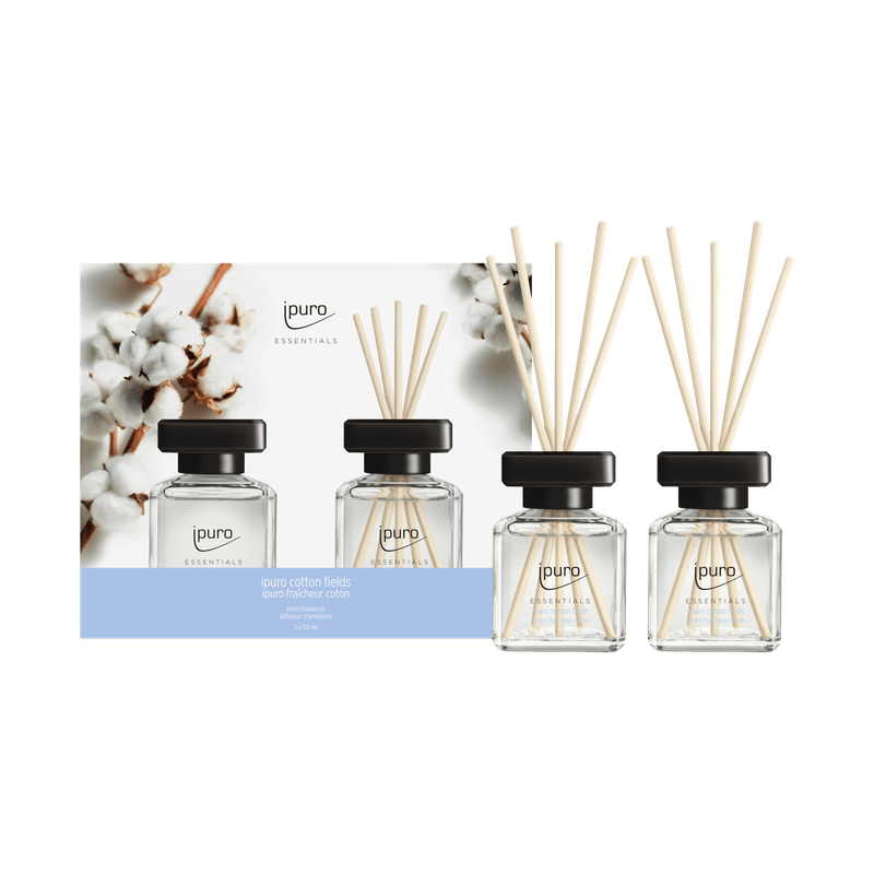 Ipuro Essentials cotton fields duftpinde sæt 50 ml 2 stk.