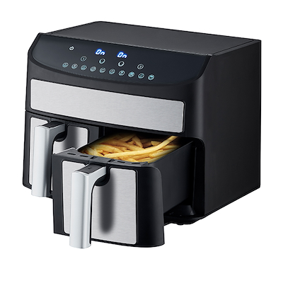 Deski Dual airfryer & dehydrator 7,6 liter 2400 watt