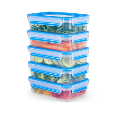 Tefal MasterSeal Mealprep madbeholder sæt 0,8 liter 5 stk.