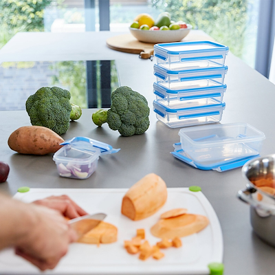 Tefal MasterSeal Mealprep madbeholder sæt 0,8 liter 5 stk.