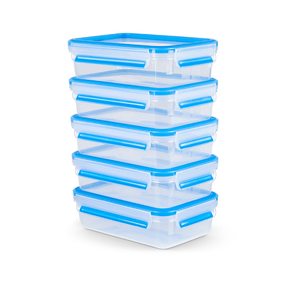 Tefal MasterSeal Mealprep madbeholder sæt 0,8 liter 5 stk.