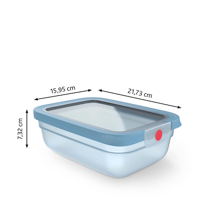 Tefal OneClick Fresh opbevaringsboks blå 1,2 liter