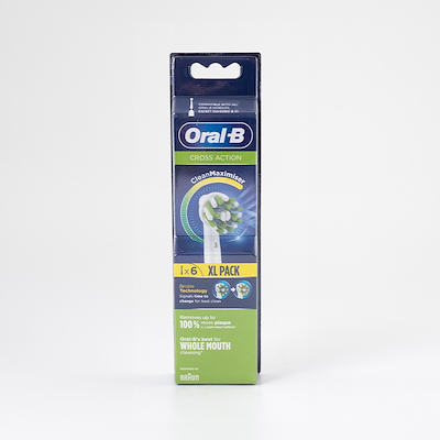 Oral-B Cross Action Tandbørstehoveder 6 stk.