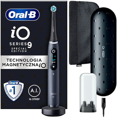 Oral-B iO9 Black elektrisk tandbørste med rejseetui