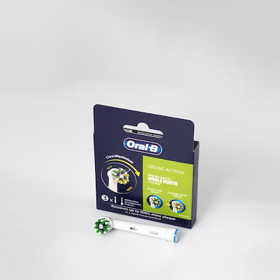 Oral-B Crossaction tandbørstehoveder 3-pak