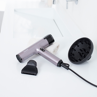 Beurer HC 100 hårtørrer lyselilla 1700 watt