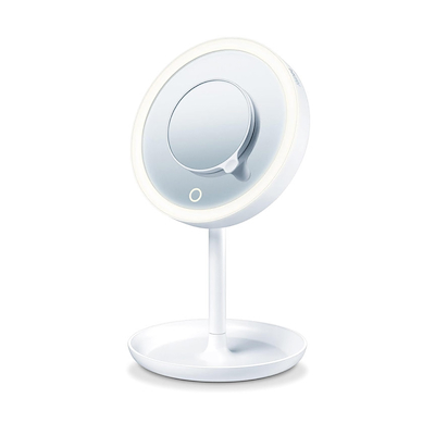 Beurer BS 45 makeupspejl hvid Ø17,5 cm inkl. 3x AA batterier