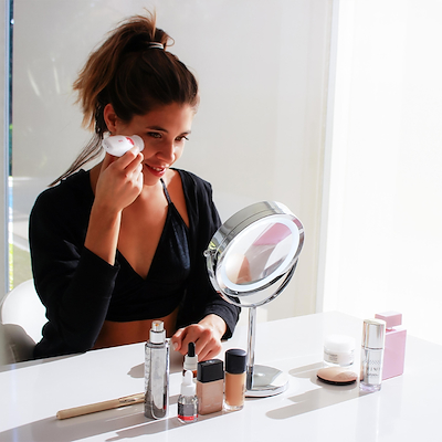 Beurer BS 55 makeupspejl på stilk med lys