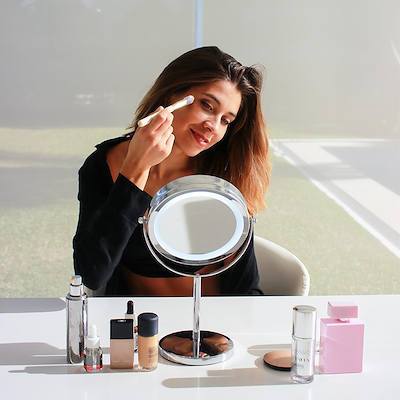 Beurer BS 55 makeupspejl på stilk med lys