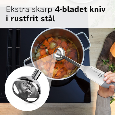 Bosch ErgoMixx MSM66110 stavblender hvid 600 watt