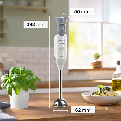Bosch ErgoMixx MSM66110 stavblender hvid 600 watt