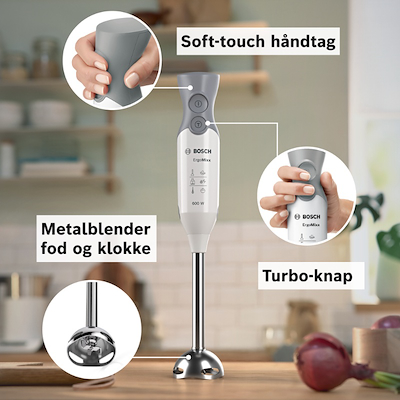 Bosch ErgoMixx MSM66110 stavblender hvid 600 watt
