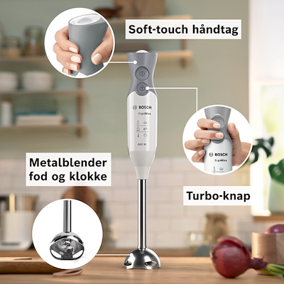 Bosch ErgoMixx stavblender MSM66120 med tilbehør 600 watt