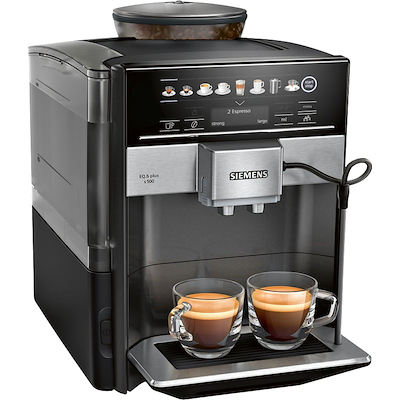 Siemens EQ6 Plus TE655319RW fuldautomatisk kaffemaskine sort