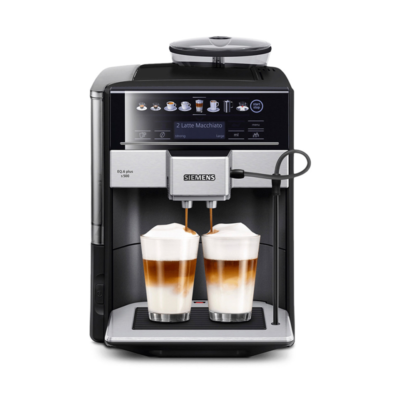 #1 - Siemens Te655319RW fuldautomatisk espresso/kaffemaskine safir sort metallisk