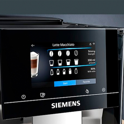 Siemens EQ700 TP705R01 fuldautomatisk espressomaskine morgendis